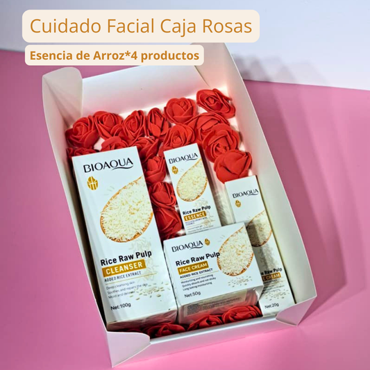 Kit Rutina Facial ESENCIA DE ARROZ X4 PRODUCTOS