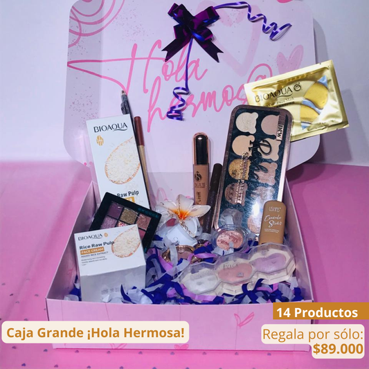 Caja PREMIUM Regalo Maquillaje y Cuidado facial X14 Productos