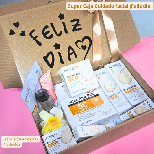 KIT GOLD CUIDADO FACIAL ESENCIA DE ARROZ X12 PRODUCTOS
