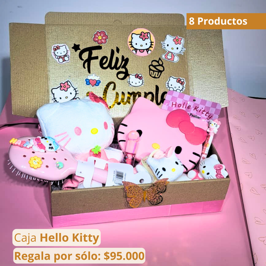 Caja Premium Hello Kitty x8 Productos INCLUYE PELUCHE